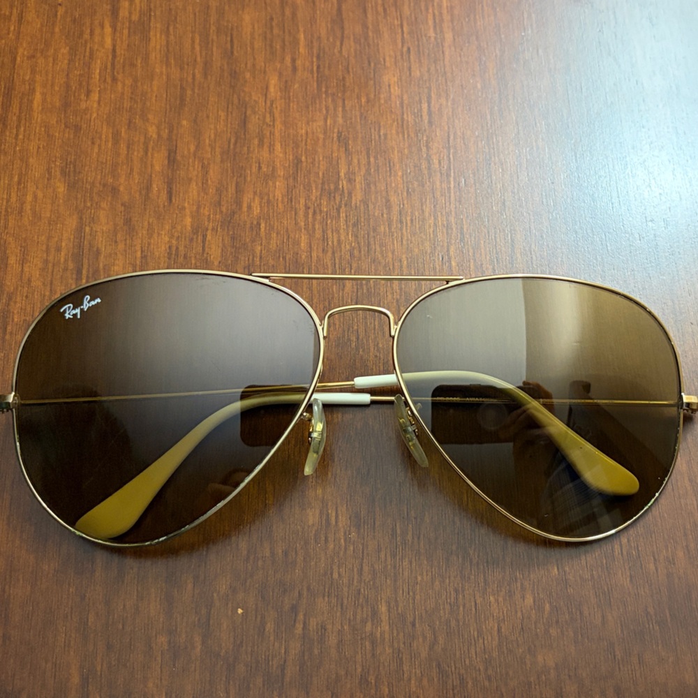 Ray-Ban Brown Aviator Sunglasses - Vintage